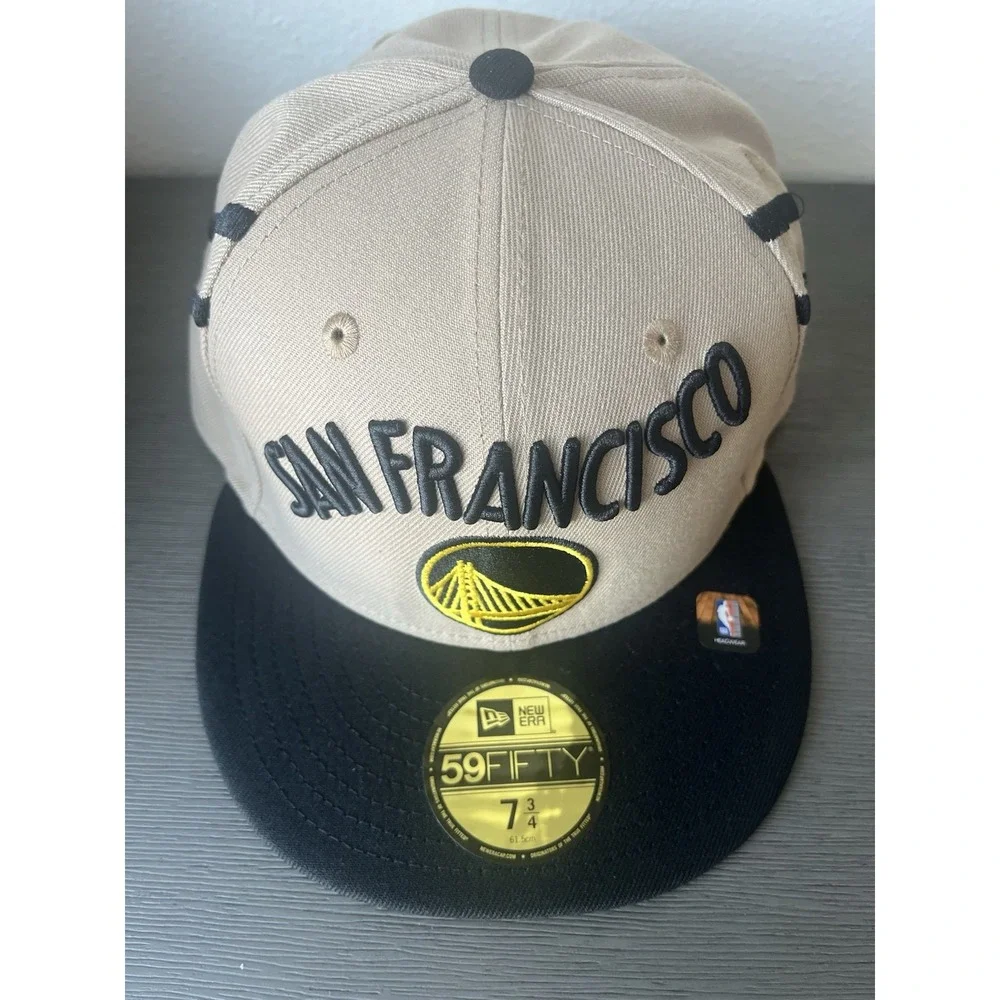 Golden State Warriors San Francisco NBA Fitted New Era 59FIFTY Hat NEW 7 3/4 NWT